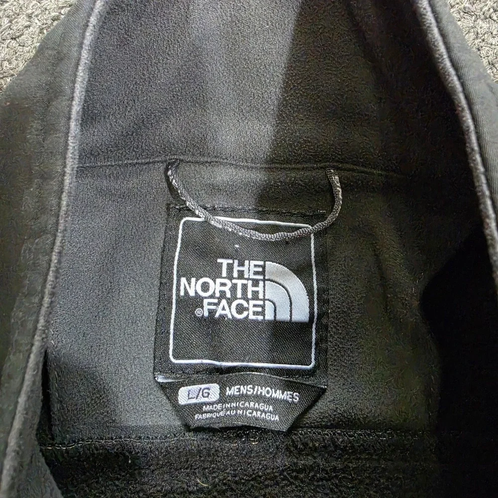 The North Face Softshell Jacket Mens Large Gray Apex Bionic Windproof Full Zip